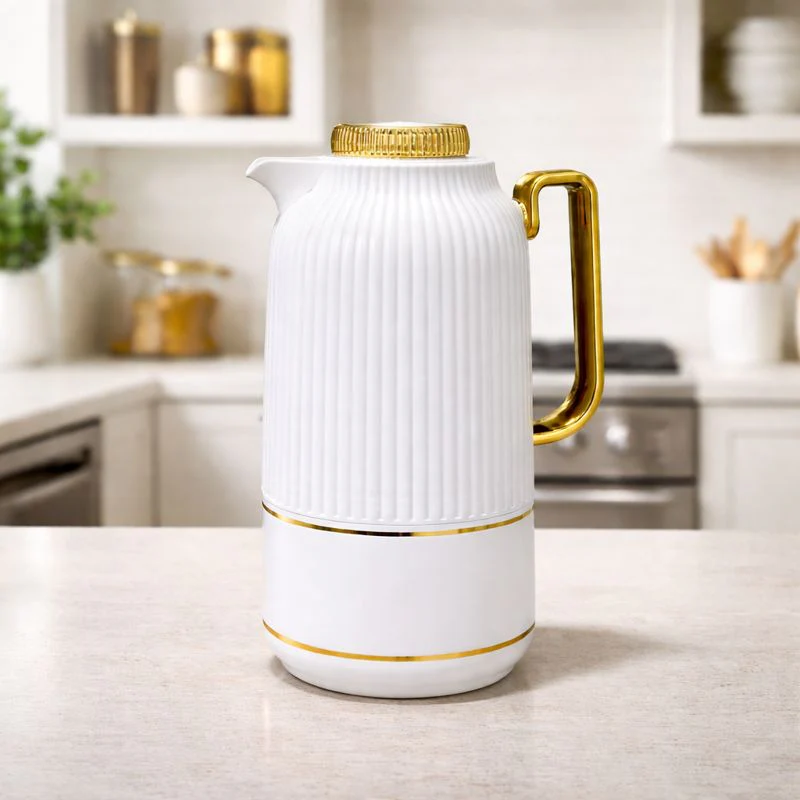 Premium Vacuum Flask 1 Liter – Insulated Thermos (Grey, Brown, white) - Image 3