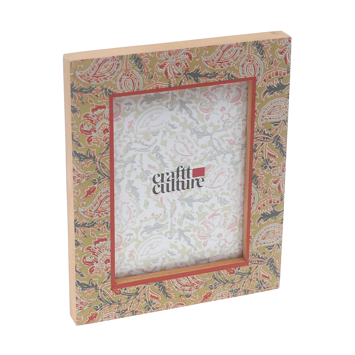 Printed Pattern Photo Frame – Light Green (5x7 inch) | Craft Culture - Image 2
