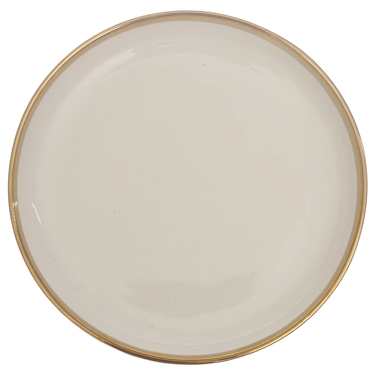 Quarter Plate – Gold & White Ceramic Plate | 8 Inch - Image 2