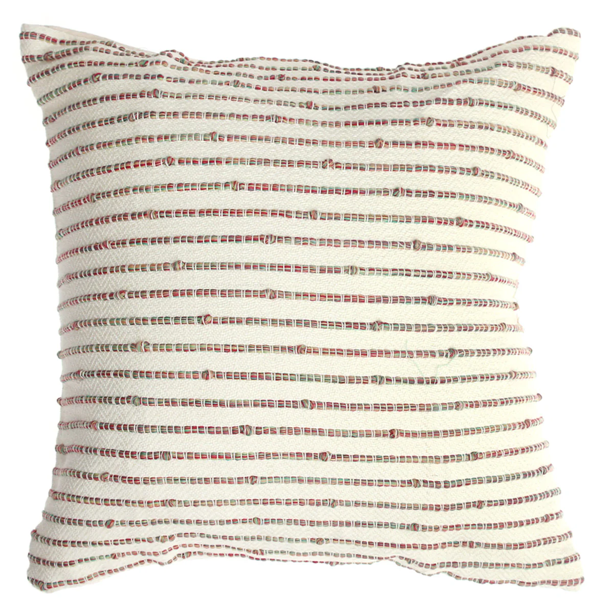 Rang Textured Cushion Cover 20x20 – Handwoven Cotton Throw Pillow in Neutral Earth Tones - Image 2