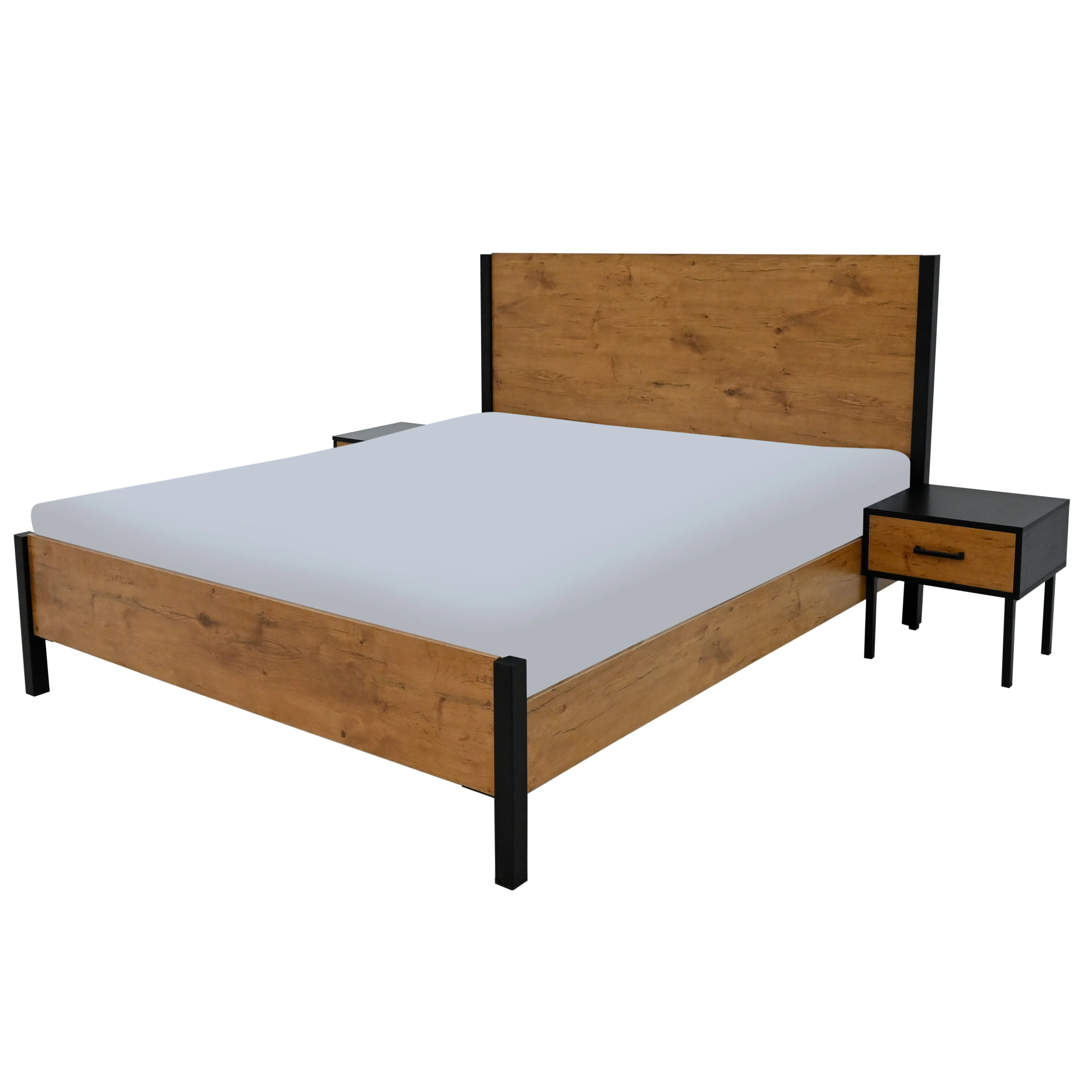 Remington King Size Bed with 2 Side Tables - Image 3