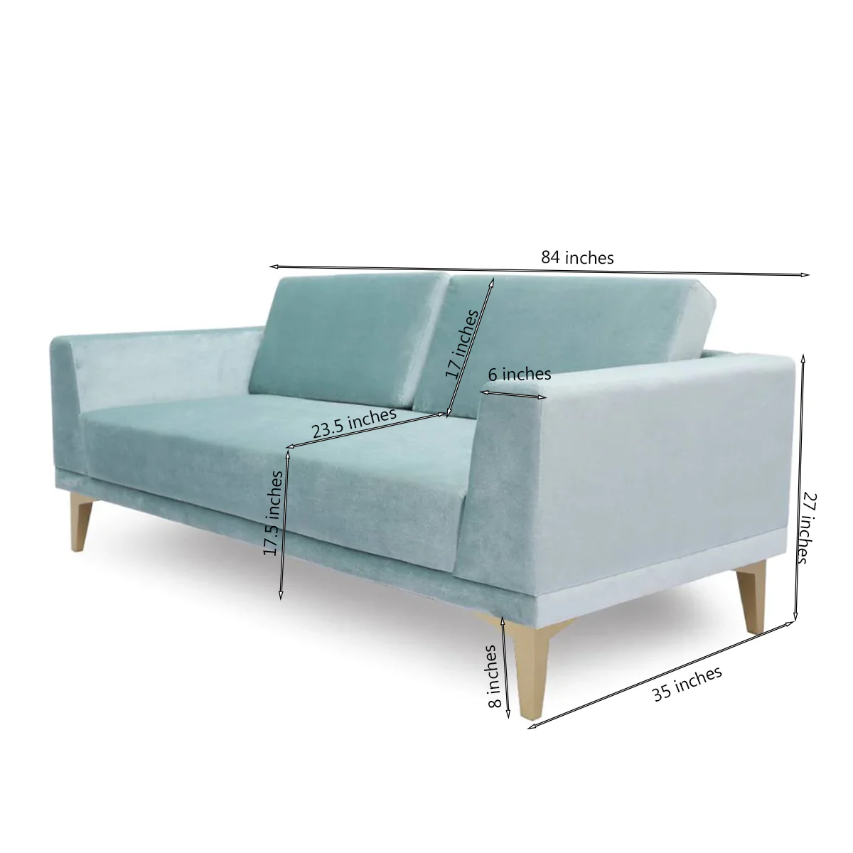 Richard X sofa 3 Seater LF002 - Image 6