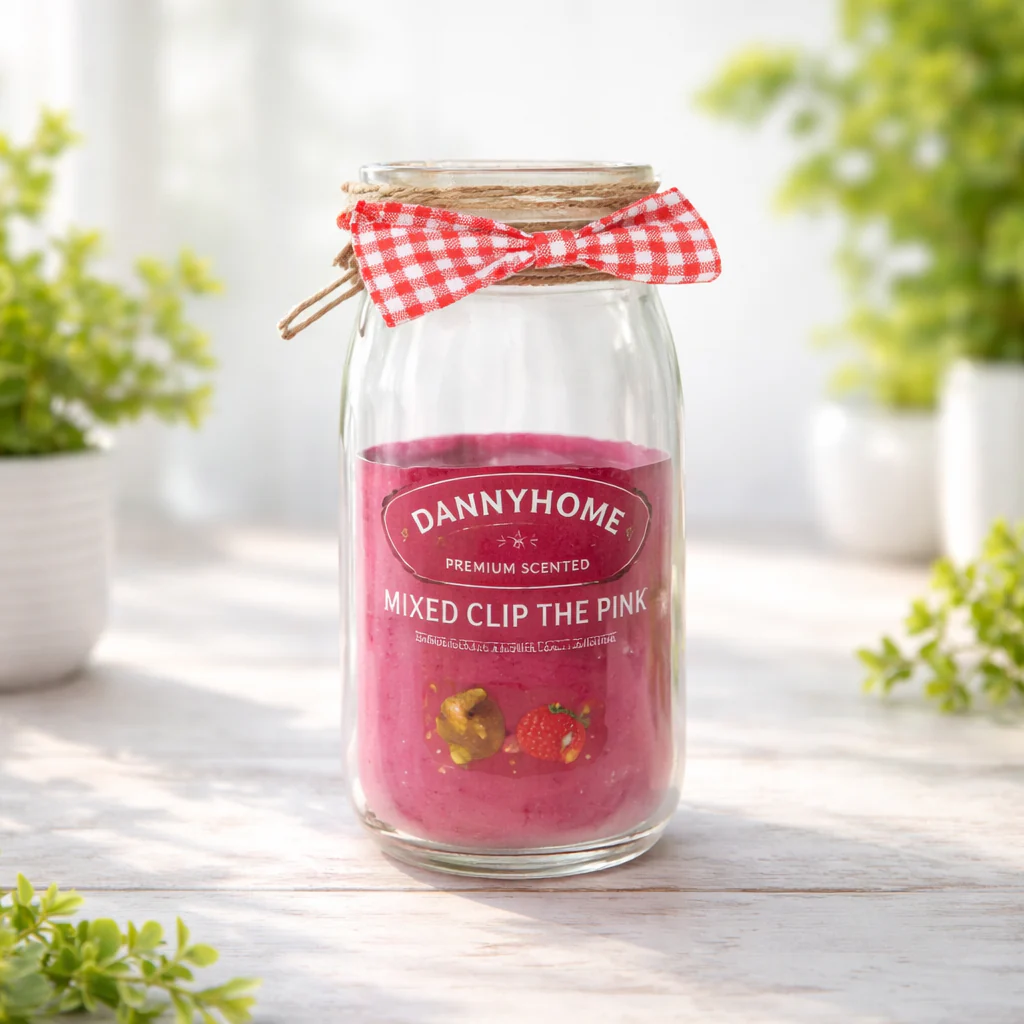 Round Clip Top Glass Jar
