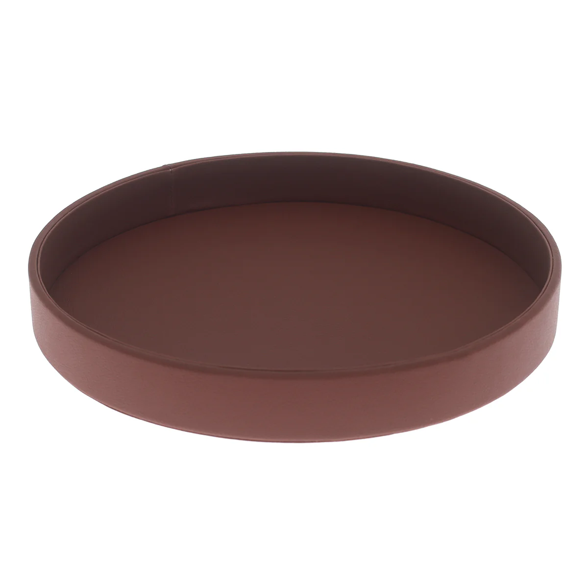 Round Platter Tray Brown