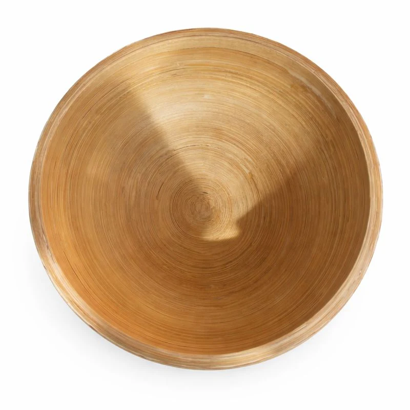 Round Wood Bowl with Mother of Pearl Inlay | Handcrafted Decorative & Serving Bowl - Image 2