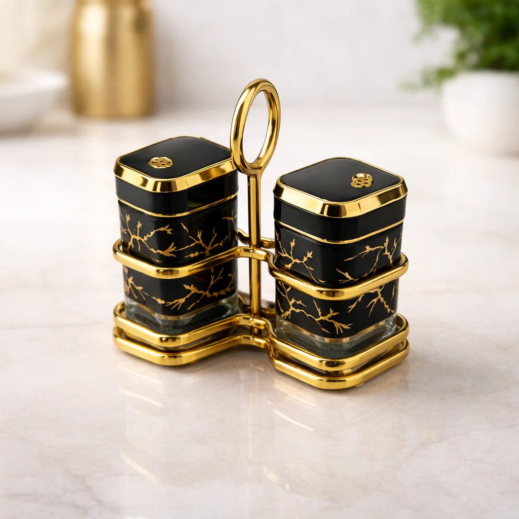 Salt and Pepper Set 2PCS – Elegant Seasoning Containers