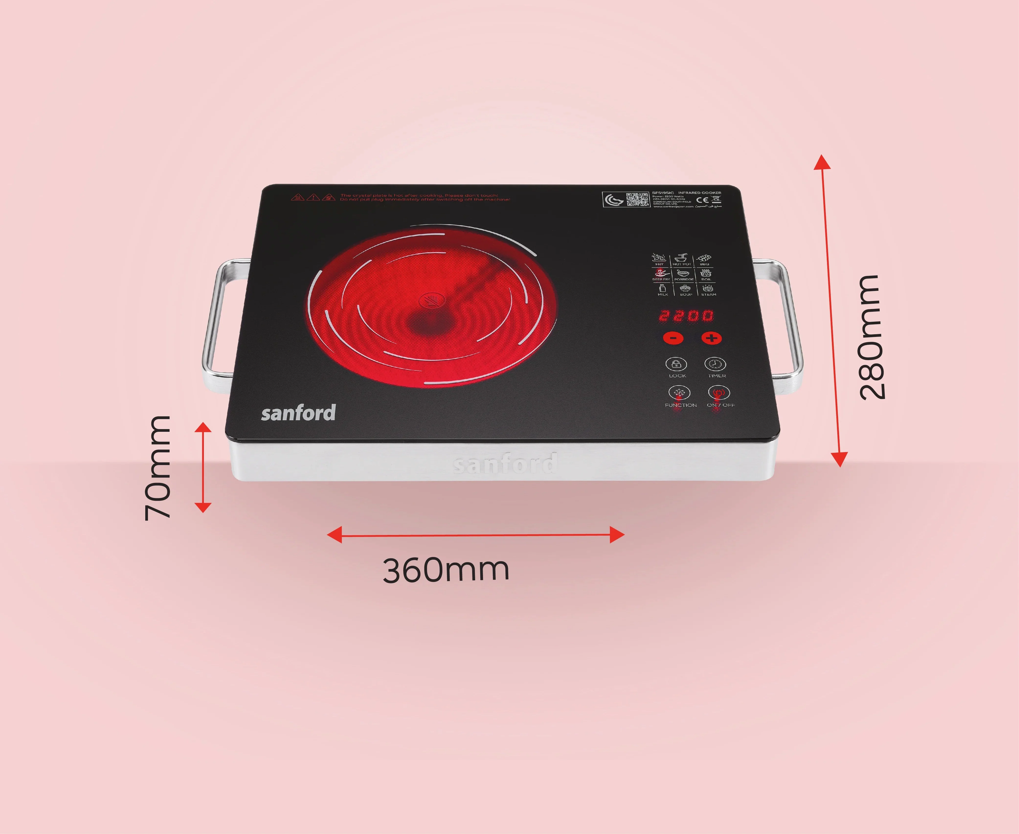 SANFORD INFRA RED COOKER SF51951C - Image 6