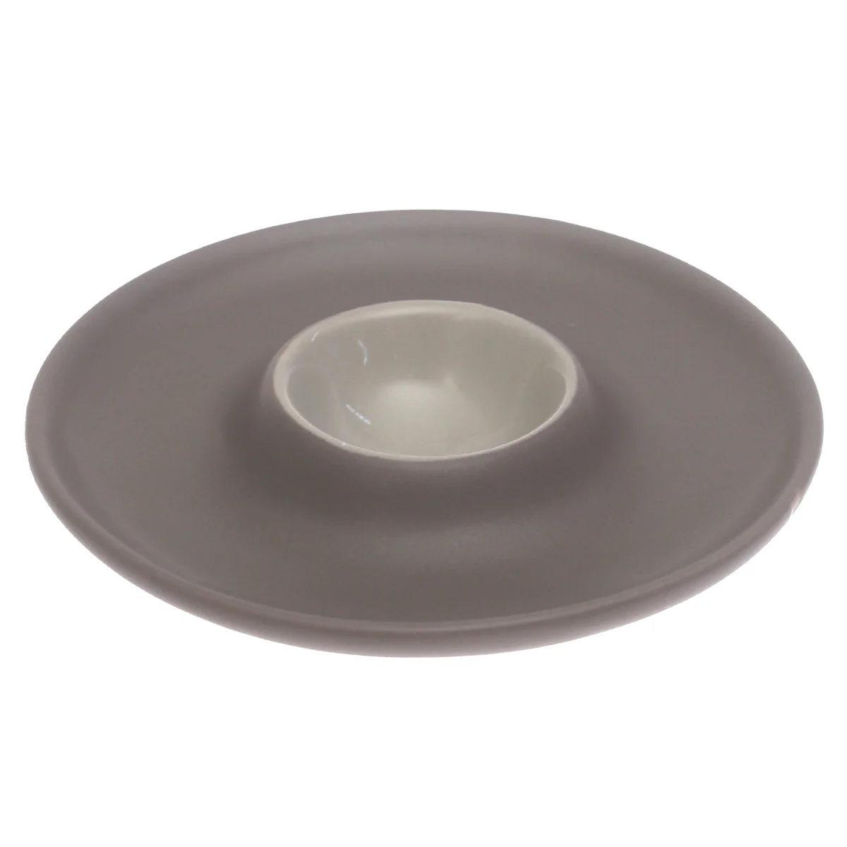 Sauce Dish Light Grey 5 Inch - Image 2