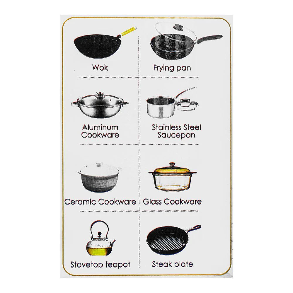 Sayona Infrared Cooker 2200W with Digital LED Display & Stainless Steel Body – Polished Black Crystal Plate (SIC-4532) - Image 4