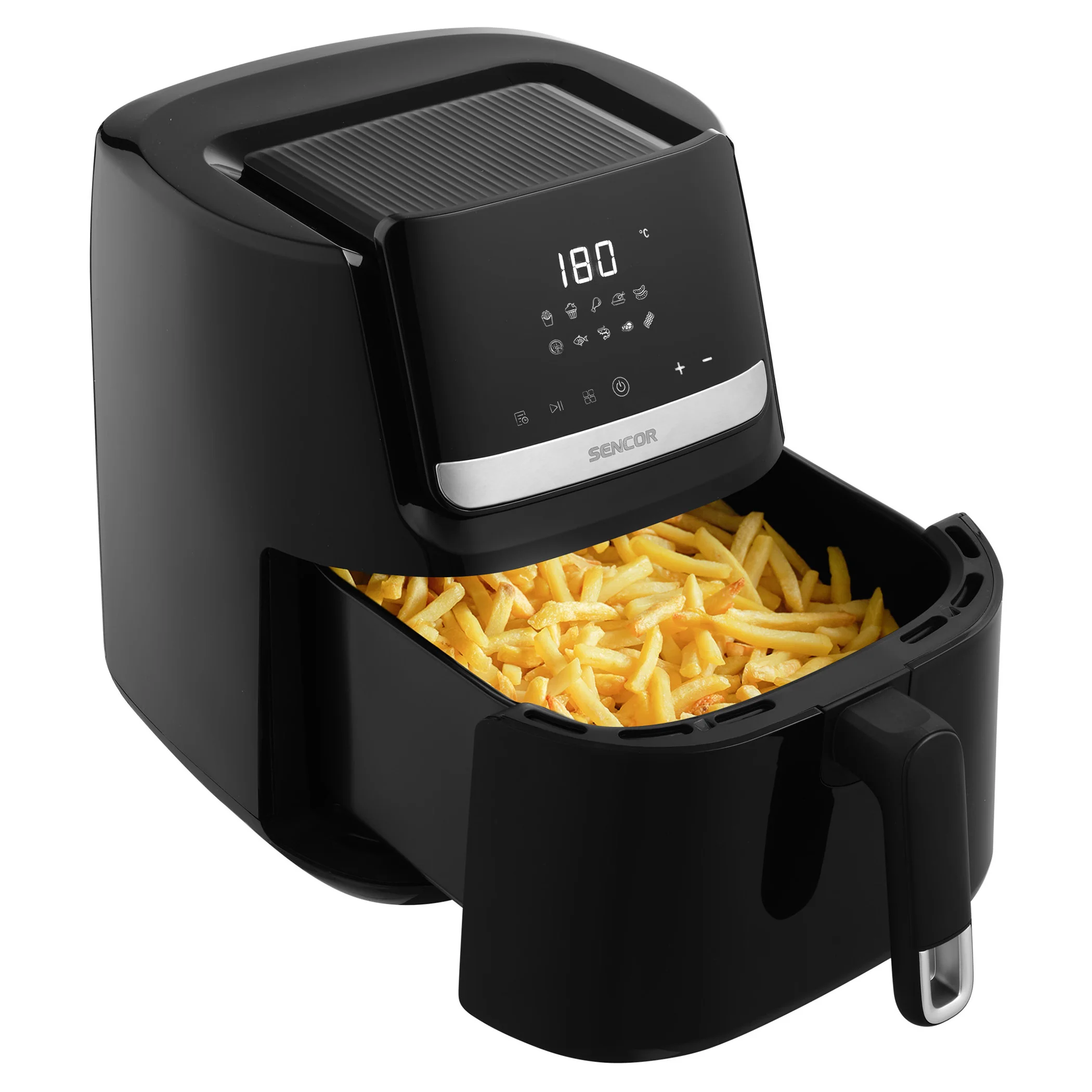 Sencor SFR6550BK Digital Air Fryer – 6.5 L XL Capacity, 1600 W, Oil-Free Rapid Hot Air Technology - Image 6