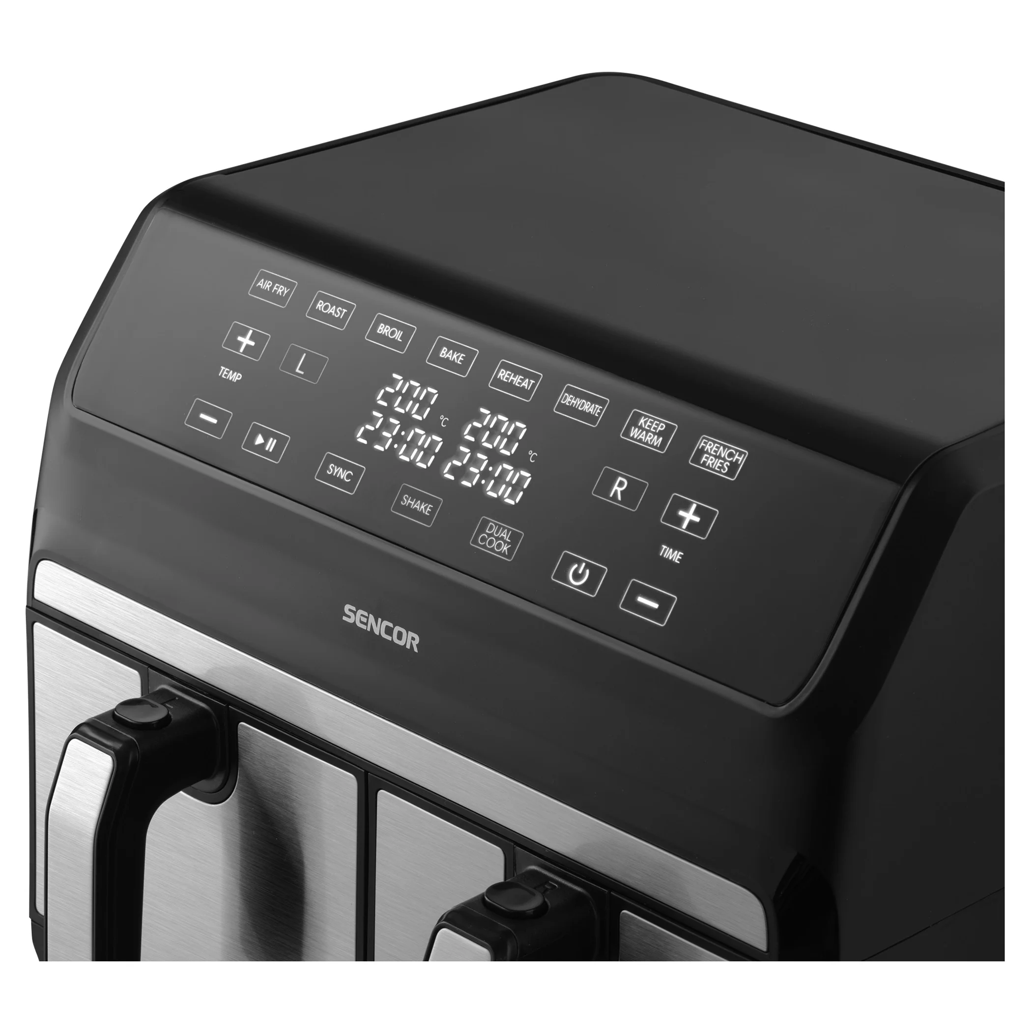 Sencor SFR9500SS Vita Fryer – Dual 2×4 L Baskets (8 L Total), Stainless Steel, 1700 W, LED Digital Air Fryer with Touch Controls - Image 6