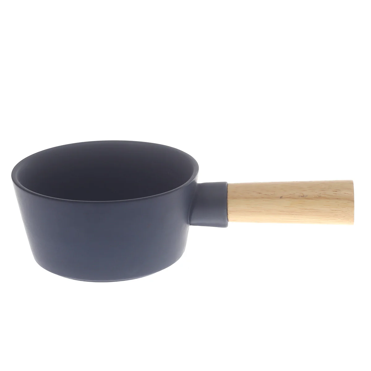 Serving Bowl W/Wooden Handle Blue 5 Inch Yll-18 - Image 2