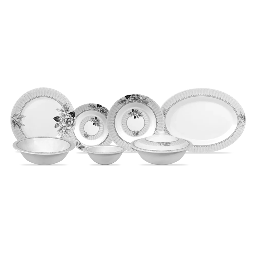 Shadow Bloom Dinner Set – Dark Florals with Deep, Timeless Elegance (22 / 30 / 43 PCS) - Image 4