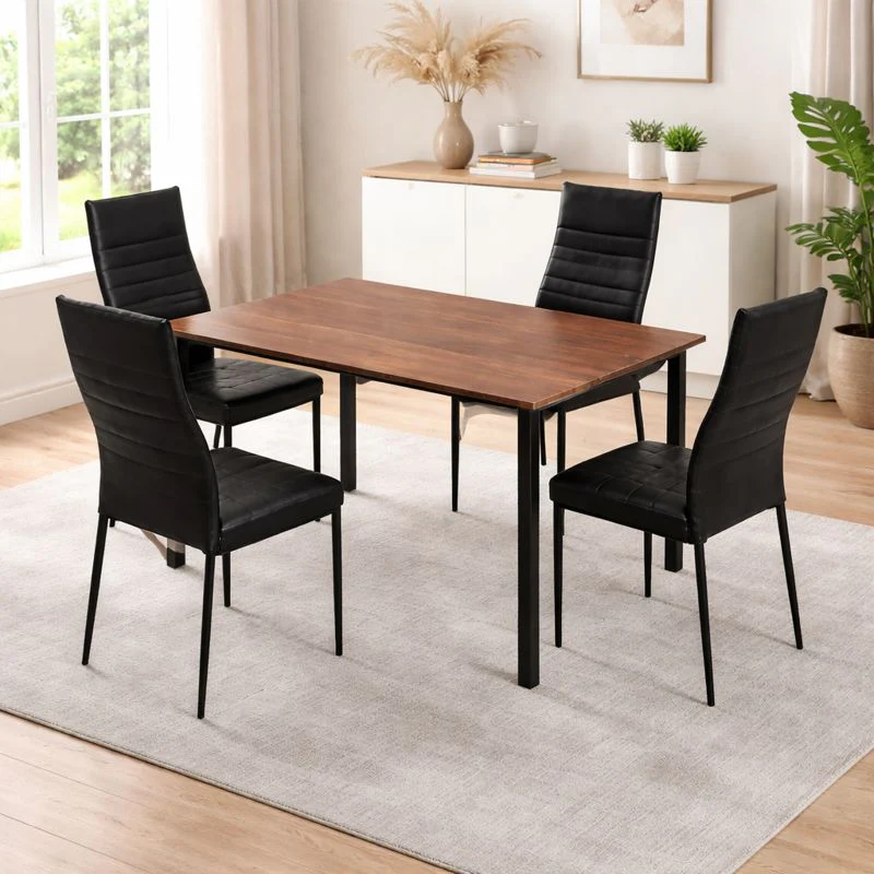 Shane Dining Table with 4 ease chairs