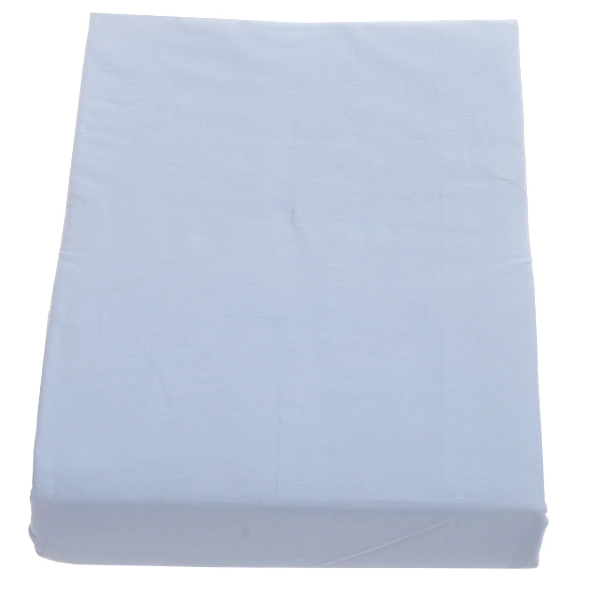 Sky Blue Double Fitted Sheet – 72x78" | Percale Cotton - Image 2