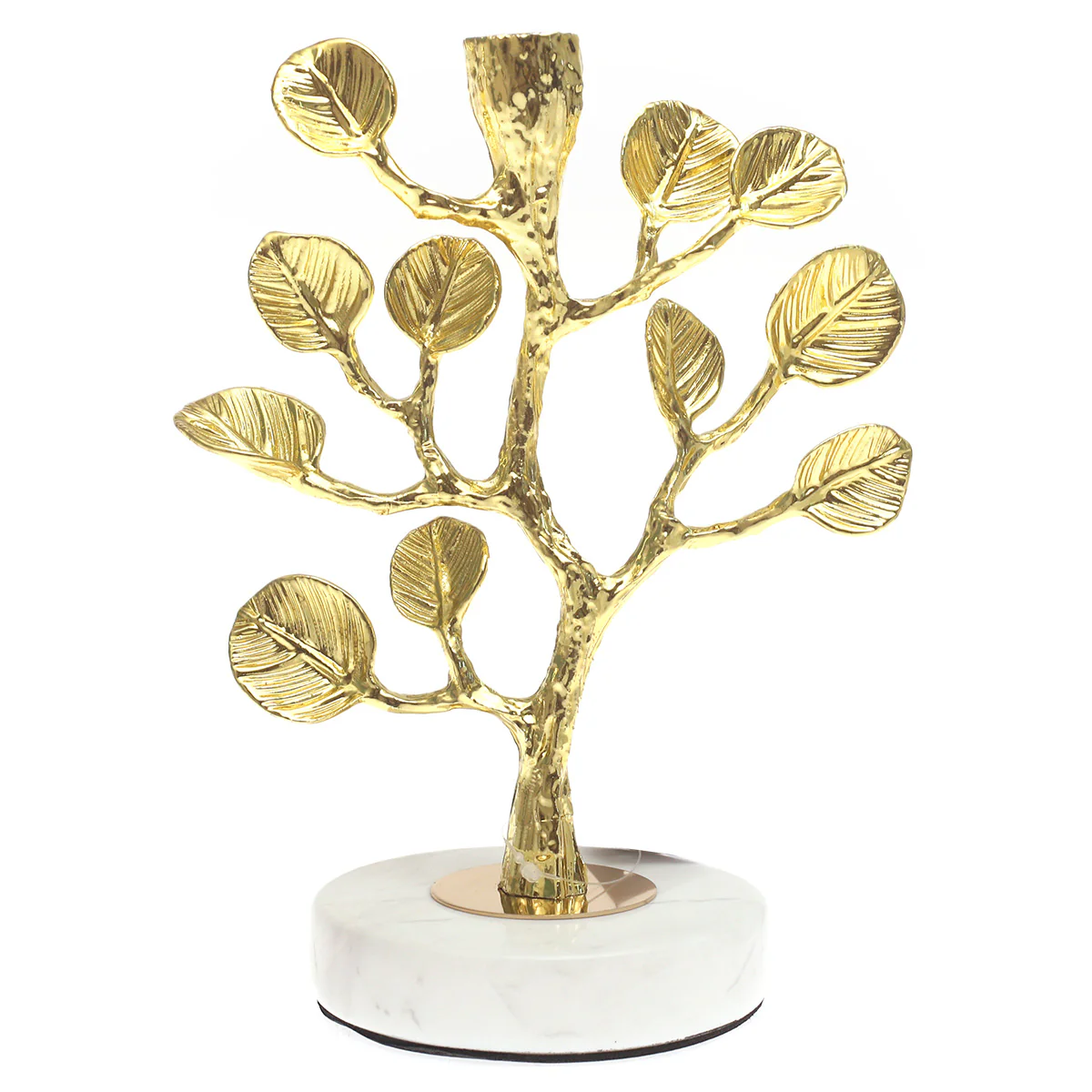 Small Gold Tree Console Decorative Piece with Marble Base – 9 Inch Elegant Accent - Image 2