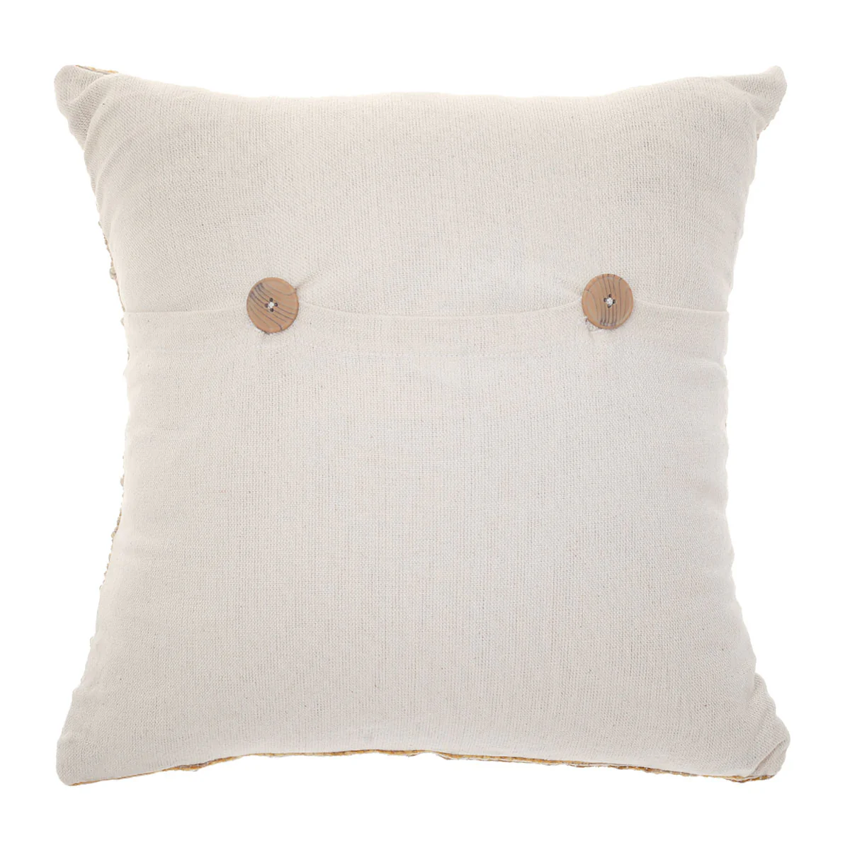 Soft Bark Cushion Cover 16x16" – Rustic Textured Decorative Pillow Cover - Image 3