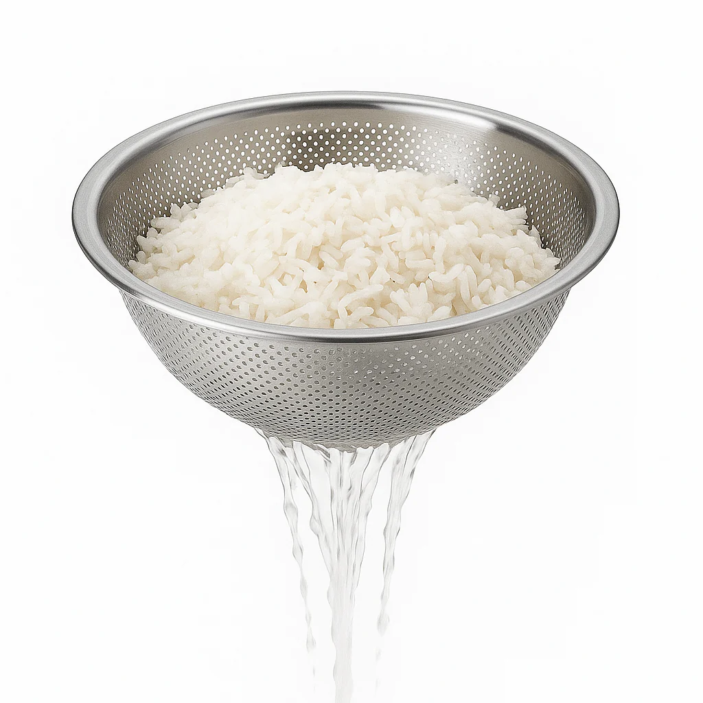 Stainless Steel Round Strainer Basket (26cm, 28cm, 30cm) for Washing & Draining - Image 2