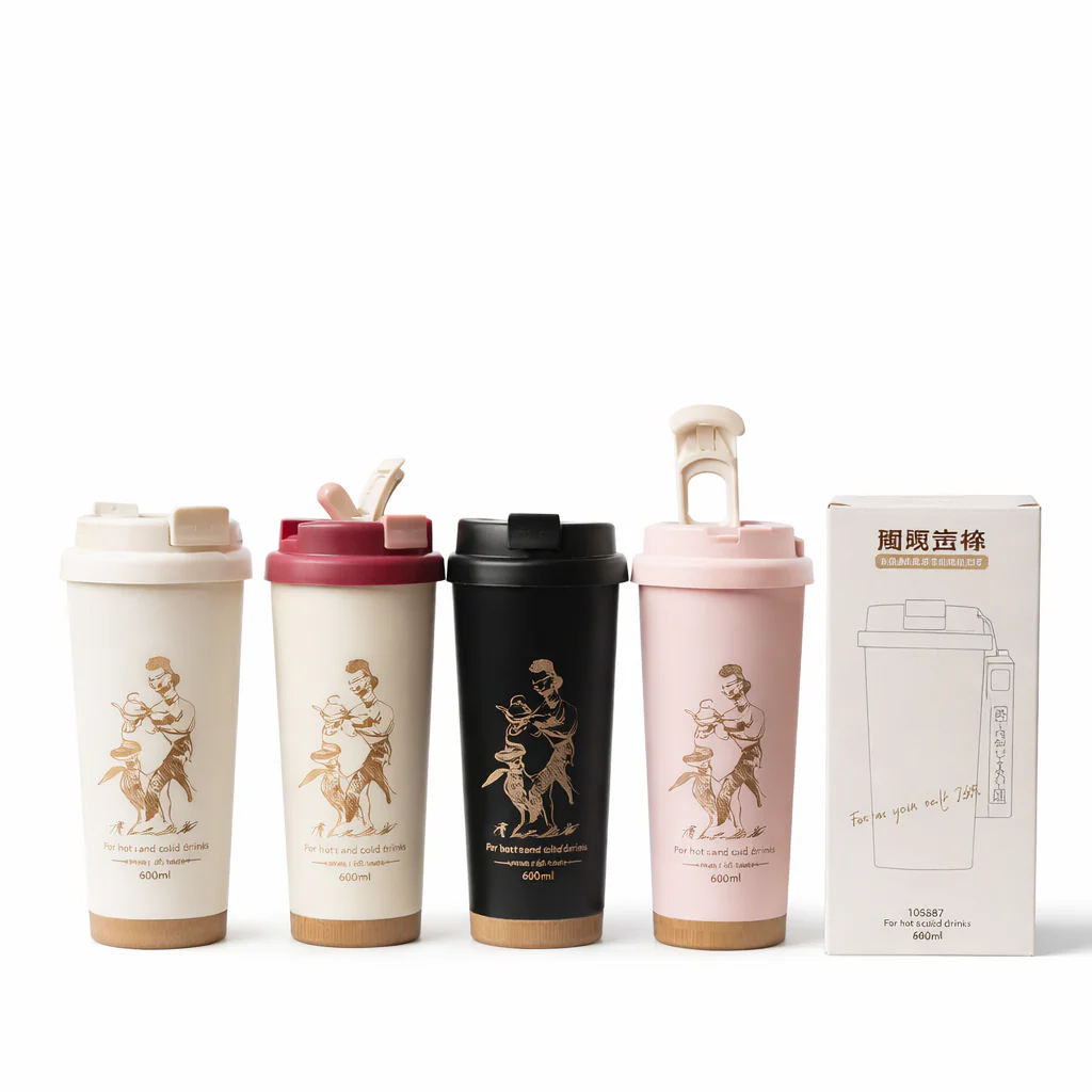 Stainless Steel Vacuum Traveling Cup 550ML – Insulated Thermal Travel Mug