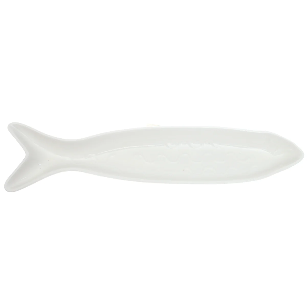 Symphony Reef Pike Platter 41 cm – Elegant Fish-Shaped White Ceramic Serving Platter - Image 2