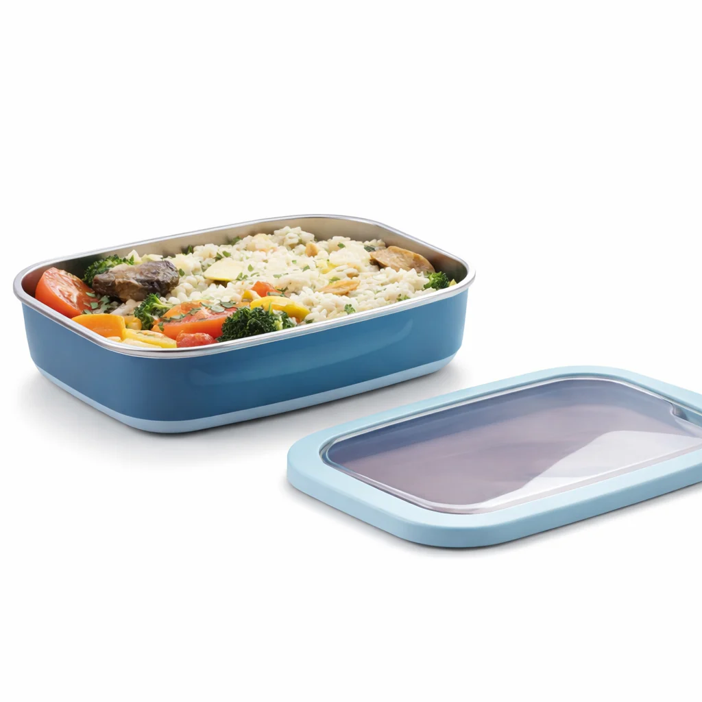 Tedemei Steel Lunch Box – 820 ML & 1400 ML Stainless Steel Food Container