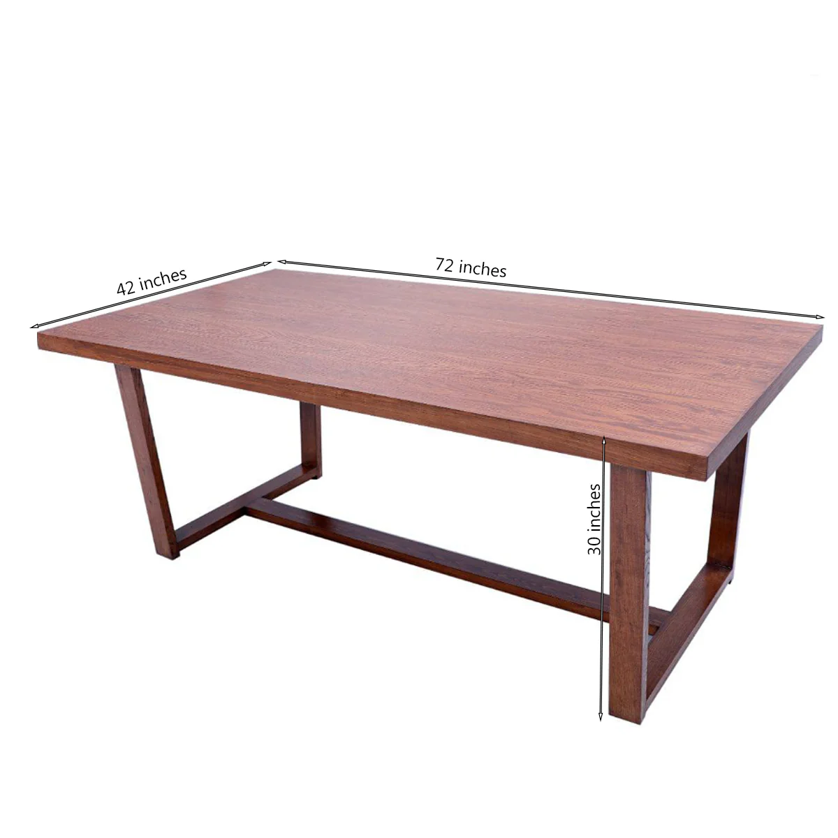 Trapezoid 8 Person Dining Table - Image 6