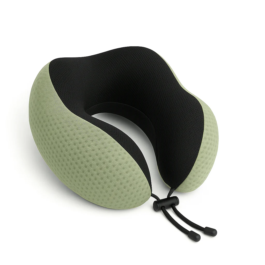 Travel Neck Pillow – Variant: Blue, Green, Grey, Pink - Image 4