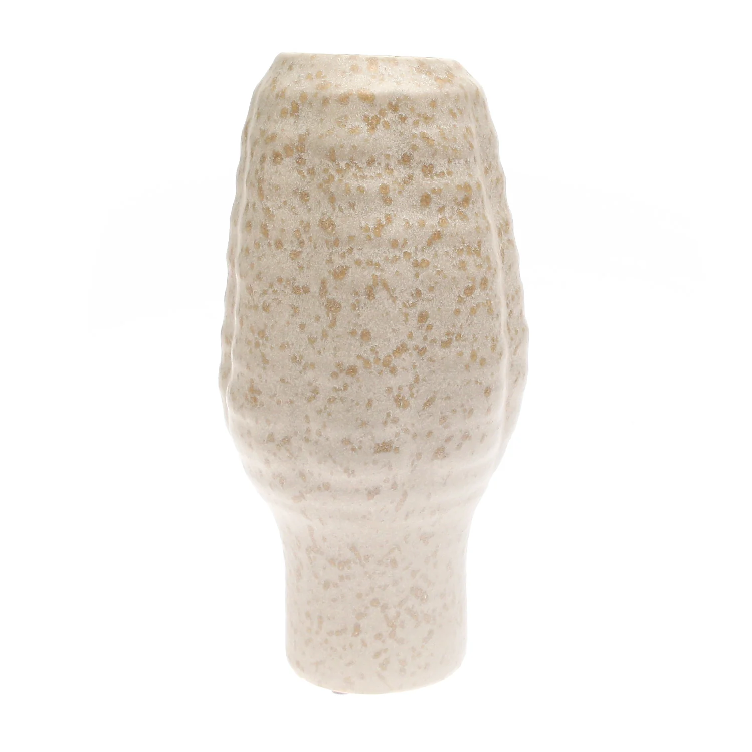 Vase Beige Texture — Modern Textured Ceramic Decorative Vase - Image 2