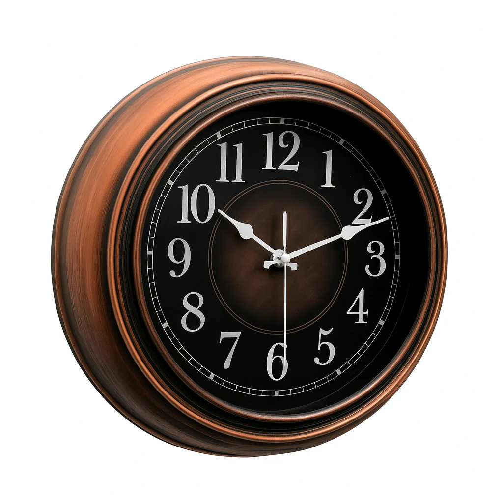 Vintage Titanic Wall Clock – Antique Bronze Plastic Frame, Silent Quartz Movement