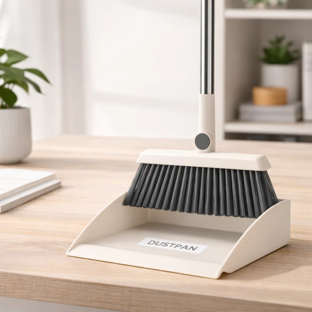 Wall Mounted Dust Pan with Long Handle