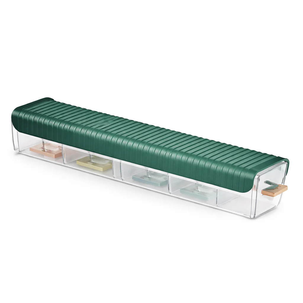 Wall Mounted Multi-Purpose Organizer – Transparent Storage Box with Sliding Cover