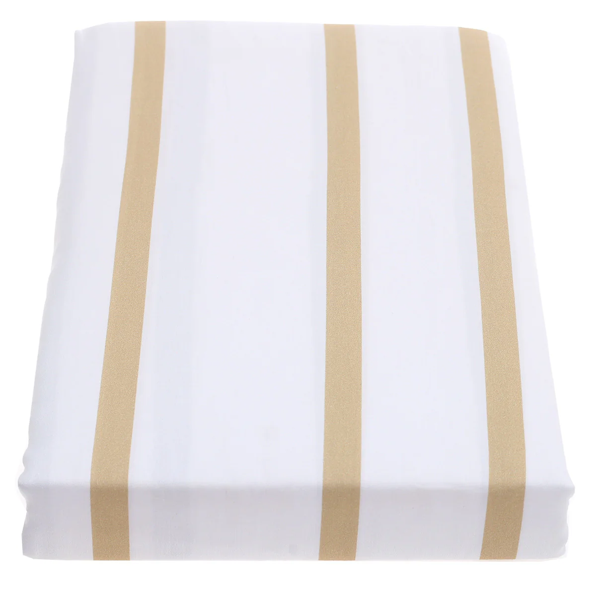 White & Black Stripe Double Bed Sheet – 96x102" | Satin Finish - Image 2