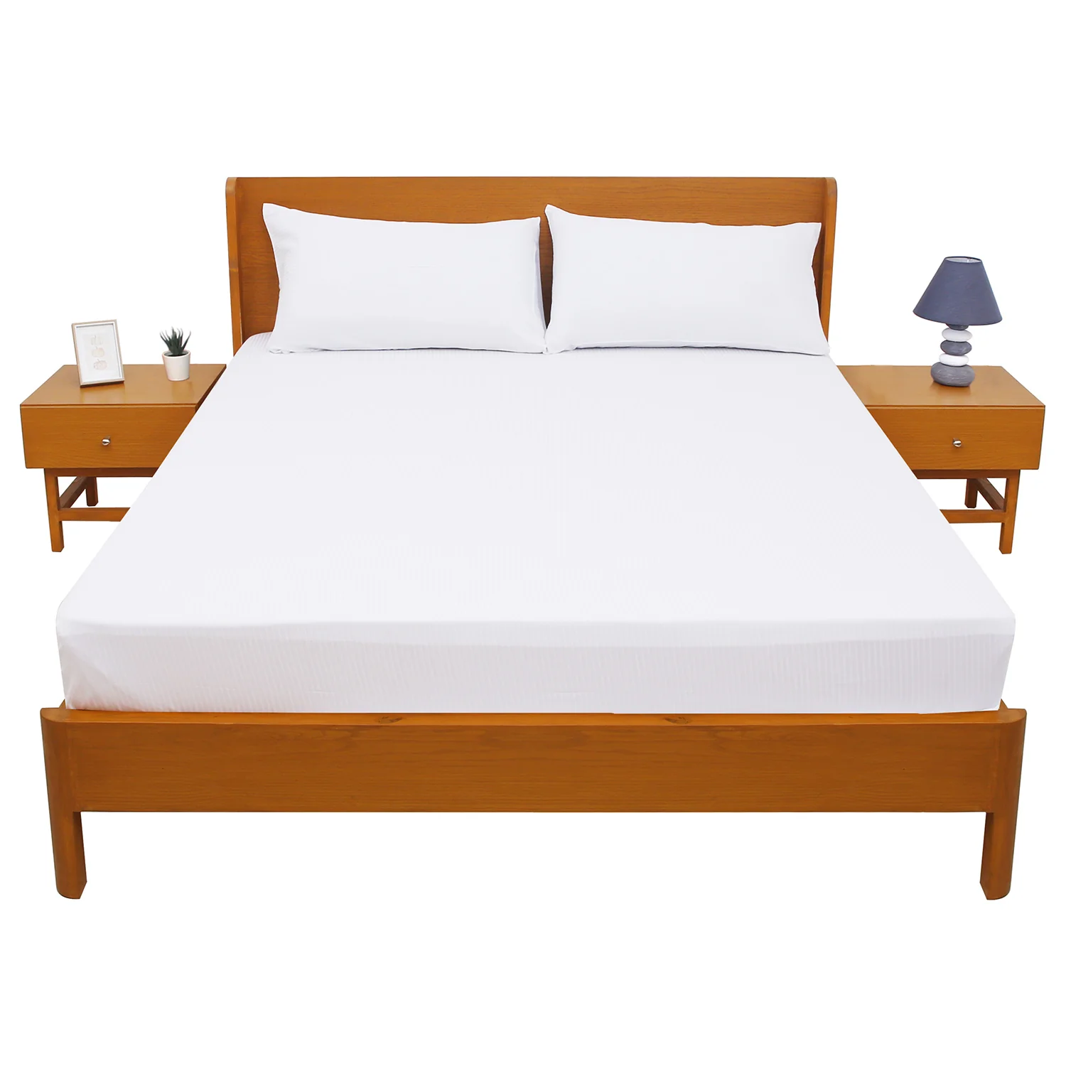 White Satin Double Bed Sheet – 96 x 102 Inches | Luxurious Smooth Finish, Elegant Shine & Hotel-Style Comfort - Image 3