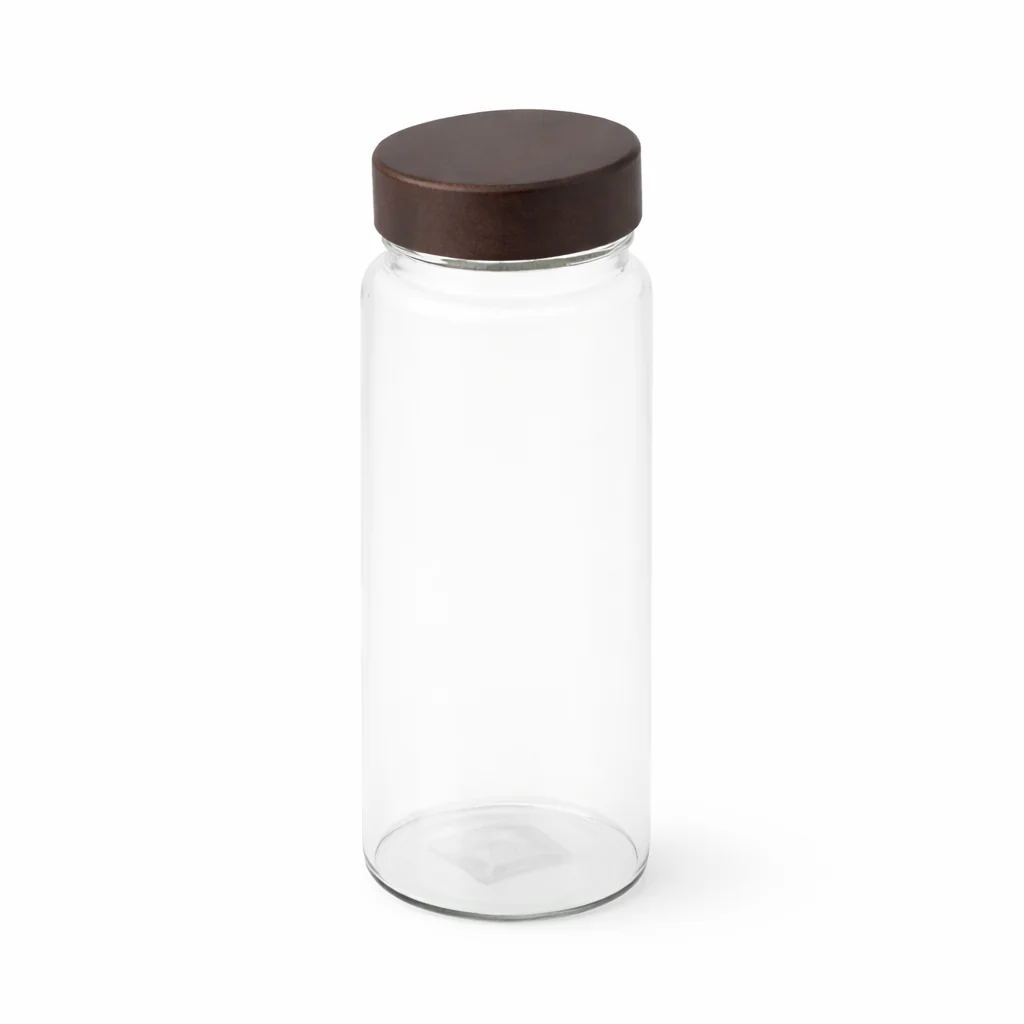 Wood Lid Jar (Large) – Tall Premium Storage Container with Dark Wooden Lid - Image 3