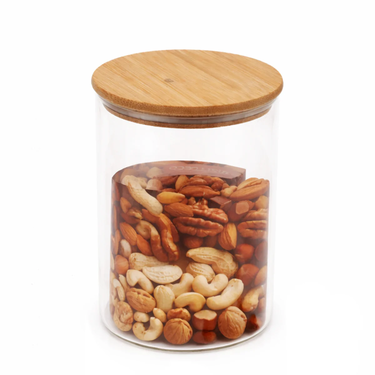 Wood Lid Jar (Medium) – Modern Kitchen Storage Container - Image 2