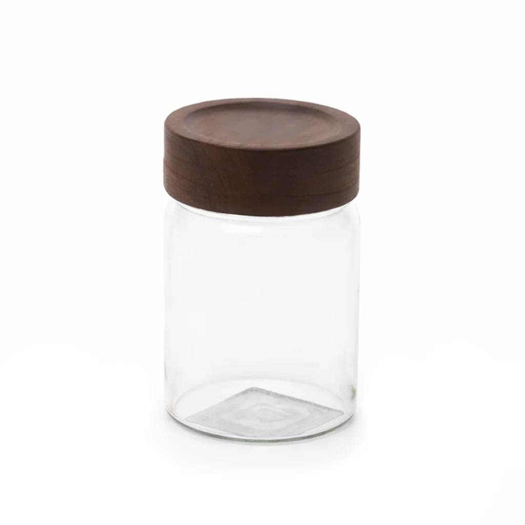 Wood Lid Jar (Medium) – Premium Storage Container with Dark Wooden Lid - Image 3
