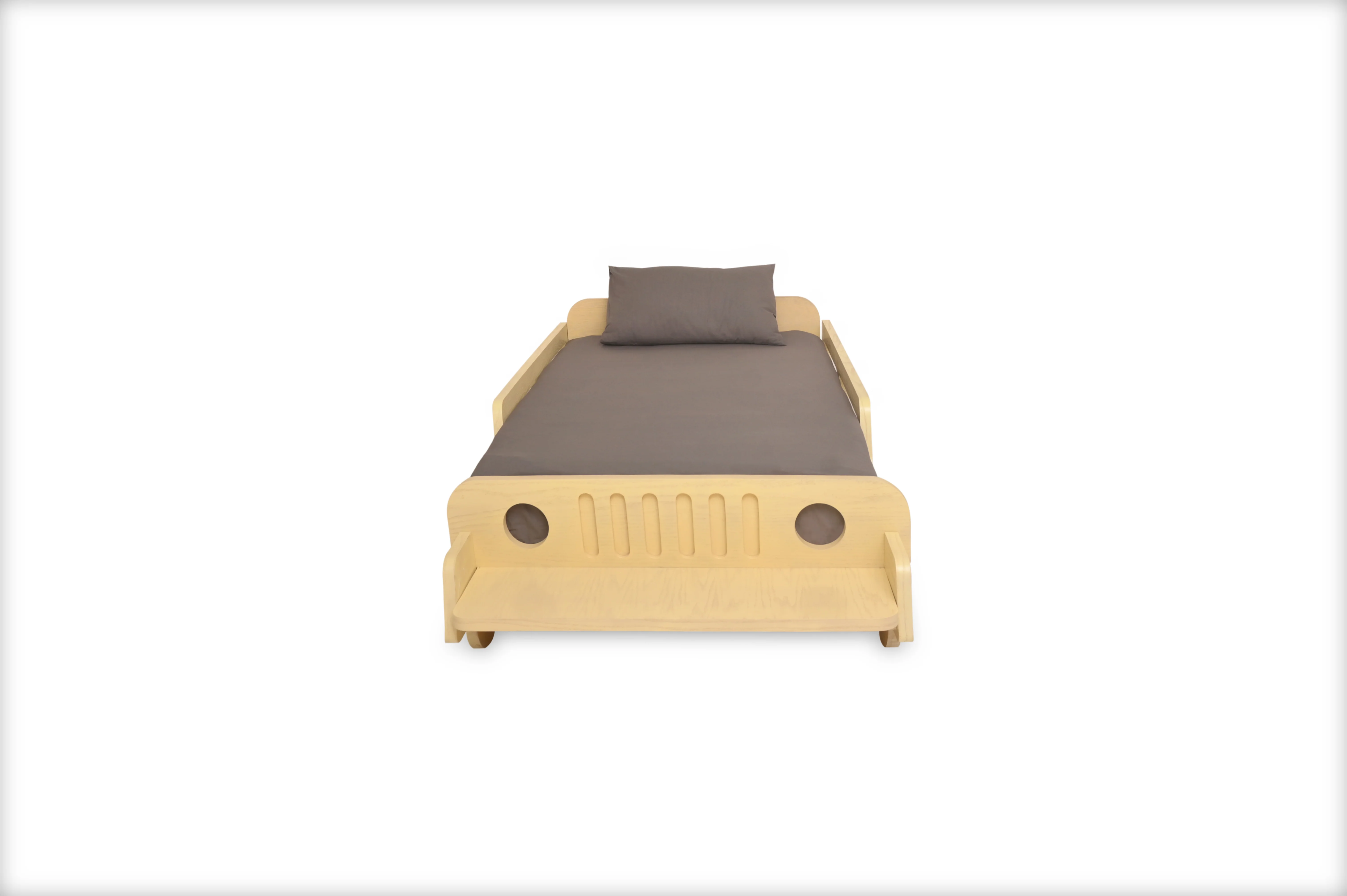 Wooden Cart Bed – Single Size Kids Bed with Playful Cart Design