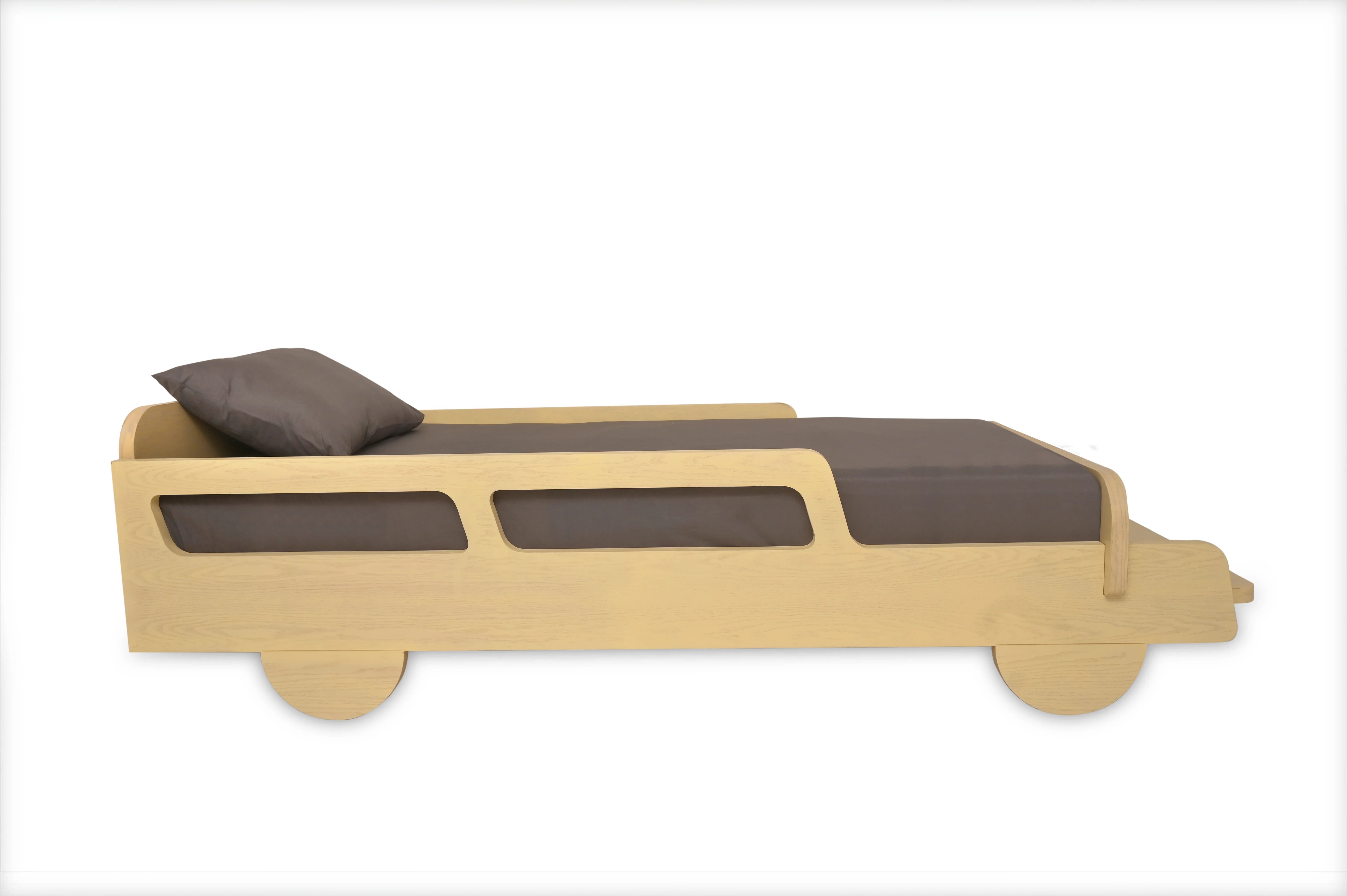 Wooden Cart Bed – Single Size Kids Bed with Playful Cart Design - Image 6