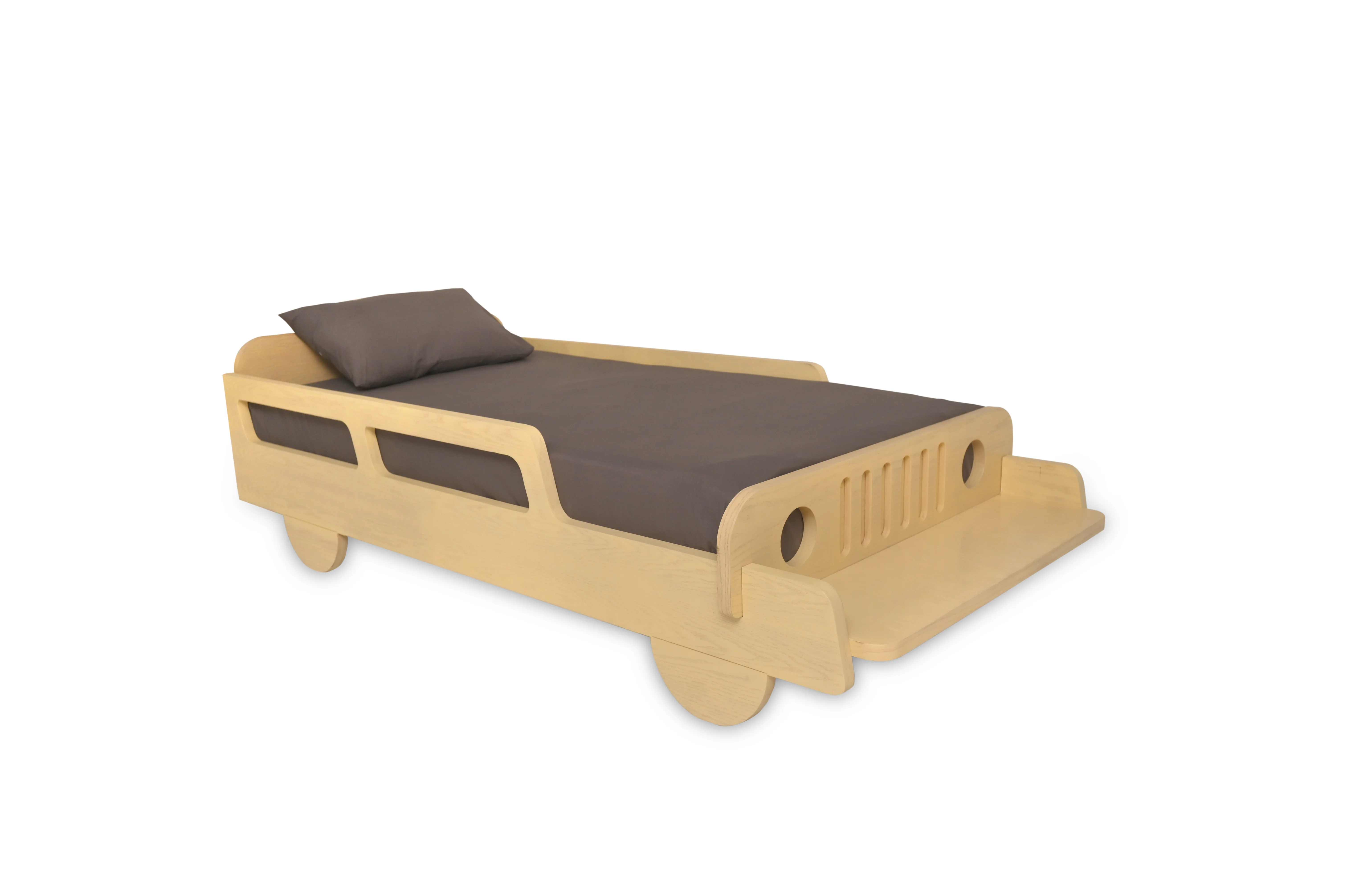 Wooden Cart Bed – Single Size Kids Bed with Playful Cart Design - Image 7