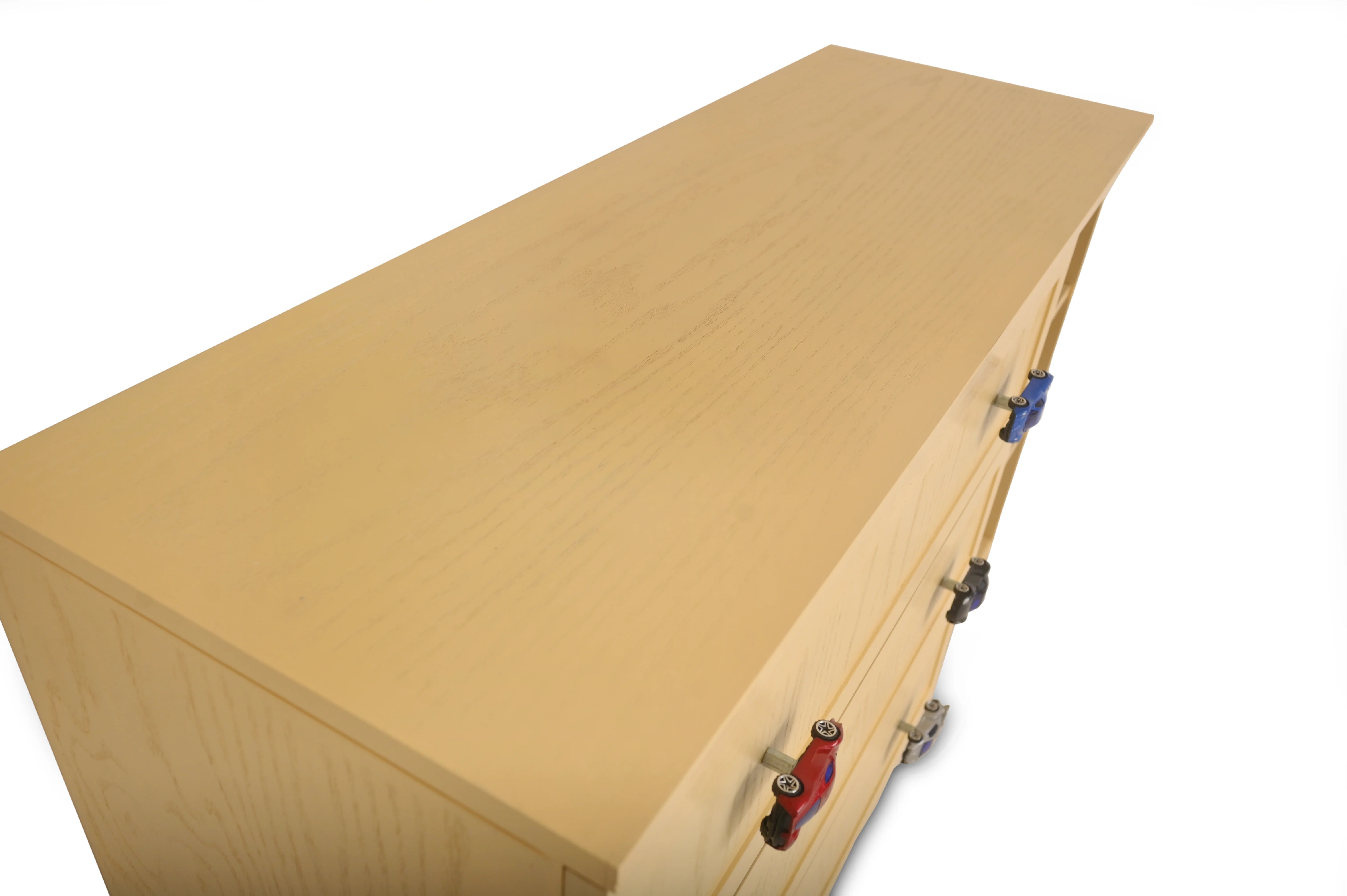 Wooden Cart Chester – Kids’ Chest of Drawers with Toy Car Handles - Image 5