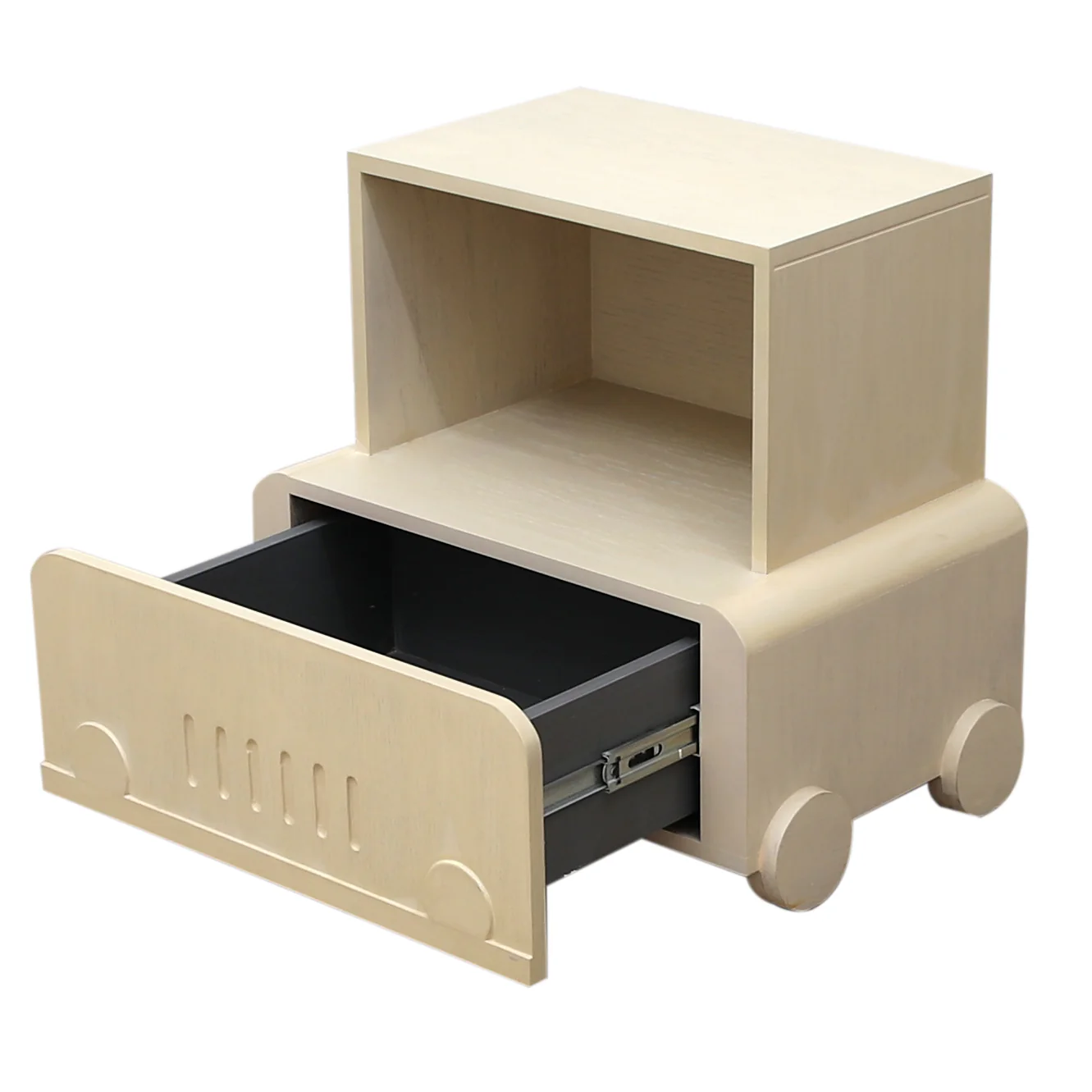Wooden Cart Side Table - Image 2