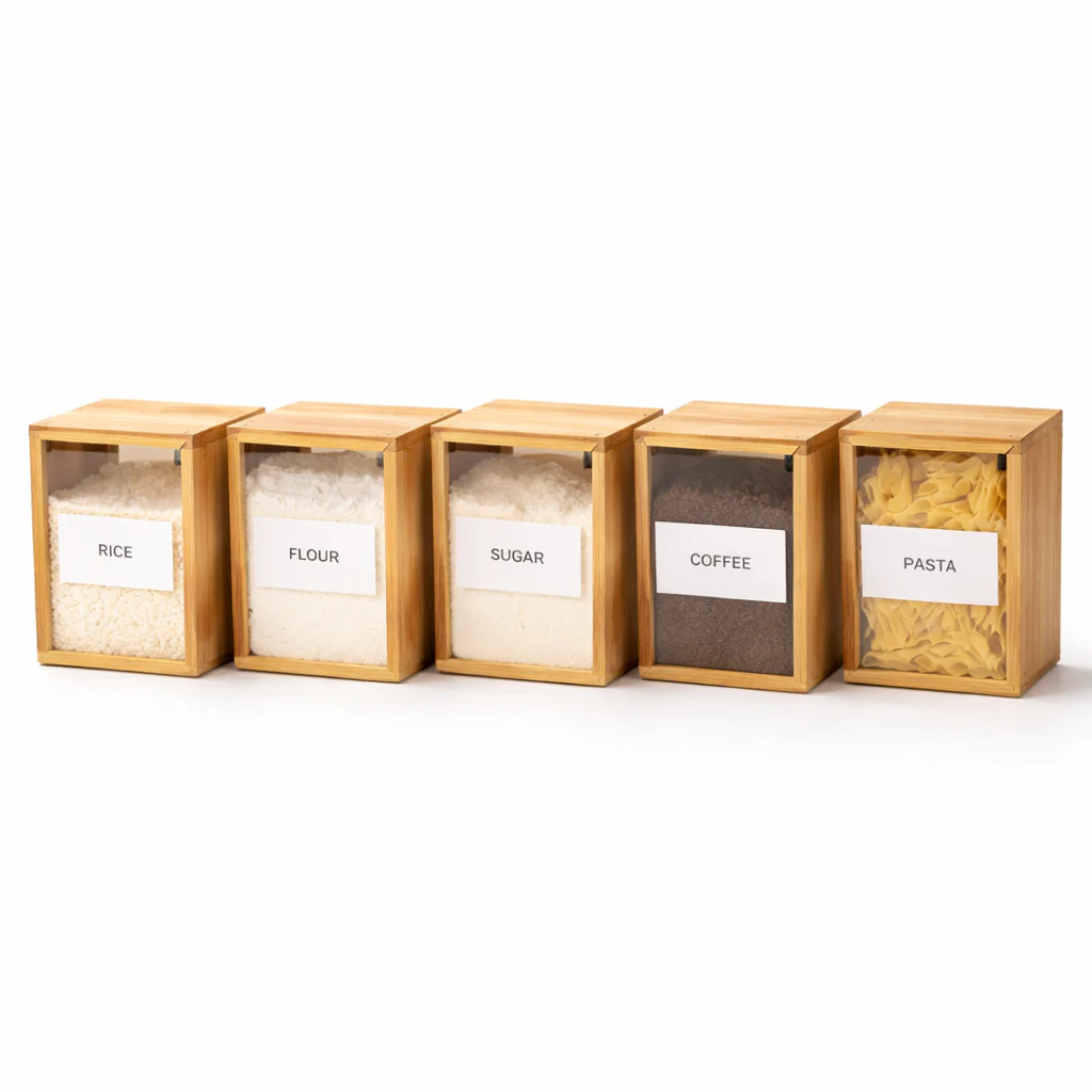 Wooden Grain Storage Box